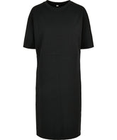 Women's organic oversizes slit tee dress